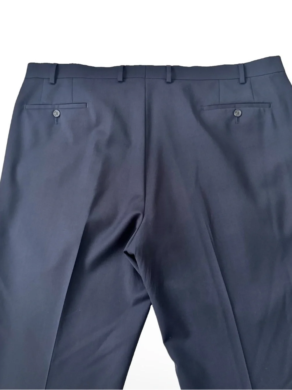Lauren Ralph Lauren Dress Pants 42x32 Fits 42x27 Navy Blue High Performance Wool
